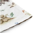 thumbnail image 6 of Baby Blanket for Boys Girls Soft Plush Minky Blanket with Double Layer Dotted Backing for Toddler Nursery with Woodland Animals Printed 30 x 40 Inch(75x100 cm), 6 of 8