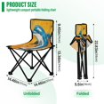 thumbnail image 3 of BZSMCE Camping Chairs Modern Joyful Splash Pattern Folding chair, 3 of 8