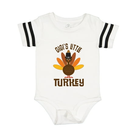 

Inktastic Thanksgiving Gigi Little Turkey Gift Baby Boy or Baby Girl Bodysuit