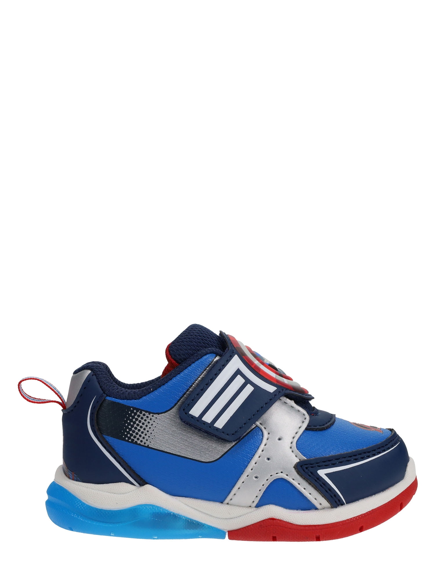 Marvel Captain America Toddler Boys Light-up Athletic Sneaker with On/Off Switch