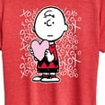 thumbnail image 3 of Peanuts - Charlie Brown Xoxo - Women's Short Sleeve Graphic T-Shirt, 3 of 6