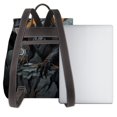 thumbnail image 3 of Easygdp Full Moon Black Dragon Mochila de Cuero para Mujeres, Bolso de Hombro, Bolsos de Mano de Moda para Trabajo y Viajes, 3 of 4