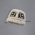 thumbnail image 6 of Naierhg Beanie Women Autumn Winter Cute Handmade Knitting Plush Hat Tiger Head Shape Imitation Rabbit Fur Trim Cute Woolen HatKhaki, 6 of 8