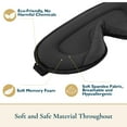 thumbnail image 5 of ComfiTime 3D Sleep Mask - 100% Blackout Eye Mask for Sleeping, Eye Covers for Men,Women,Kids, Contour Blindfold with Nose Baffle, Soft & Lightweight Sleep Eye Blinders , Latex-Free, Black, 5 of 13
