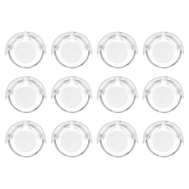 Uxcell 12 Pack Soft Corner Protector, PVC Round Table Corners Guards Furniture Corner & Edge Safety Bumpers, Clear