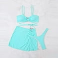 thumbnail image 6 of Cethrio Bikini Swimsuits for Women, 3 Piece Quick Dry Swimsuits Bathing Suits Sky Blue Size S, 6 of 8