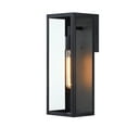 thumbnail image 5 of Cali 1-Light 16" Outdoor Wall Light with Matte Black Finish and Clear Glass Shade, 5 of 10