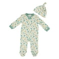 thumbnail image 2 of Chick Pea Baby Neutral Unisex 2pk Footed Coverall Set, Sizes Newborn-9 Months, 2 of 2