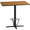 thumbnail image 1 of Flash Furniture Table de Bar Supérieure en Stratifié de 30 x 42 Po en Naturel, 1 of 4