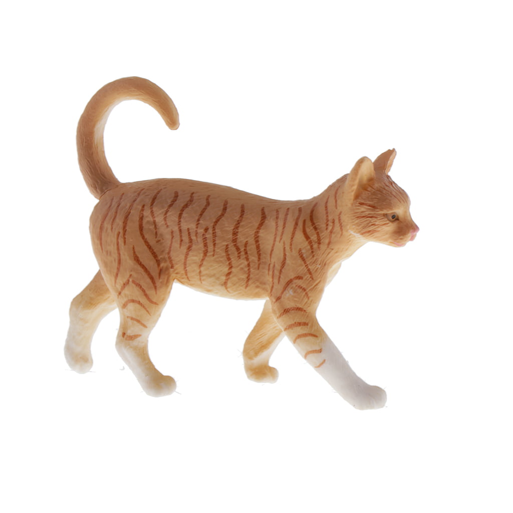 Simulation Mini Cat Figure Model Toy Home Pet Figurines Playset Kids Gift B 