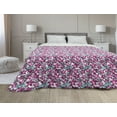 thumbnail image 1 of Snakeskin Print Down Alternative Comforter, Feminine Look Wild Animal Skin Natural Pastel Tones, Microfiber Quilt for All Season, 5 Sizes, Mauve Taupe Pale Rose, by Ambesonne, 1 of 3