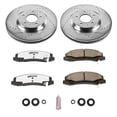 thumbnail image 3 of PowerStop Front Z26 Street Warrior Carbon-Fiber Ceramic Brake Pad and Drilled and Slotted Rotor Kit Fits: BUICK CADILLAC CHEVROLET Select Models K4654-26, 3 of 9