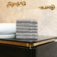 thumbnail image 2 of Linum Home Textiles Cotton Hand Towels , Gray(6 Pieces), 2 of 5