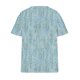 thumbnail image 3 of Camisetas Casuales de las Mujeres Largo Casual Impreso Cuello Redondo Suelto Top, Camiseta de Verano de Manga Corta, 3 of 3