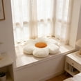 thumbnail image 3 of HOMRELEXA Cute Flower Floor Pillow - Soft Plush Seating Cushion for Bedroom & Living Room, White, 3 of 6