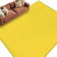 thumbnail image 2 of Lemon Yellow 5x7 Area Rugs, Farmhouse Solid Yellow Color Modern Art Non-Skid Rubber Backing Large Rectangle Rugs - Living Room Bedroom Home Office, Indoor Floor Mat Carpets Washable Rug, 2 of 9