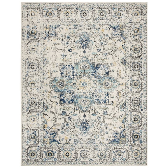 SAFAVIEH Madison Katina Oriental Area Rug, Turquoise/Ivory, 8' x 10'