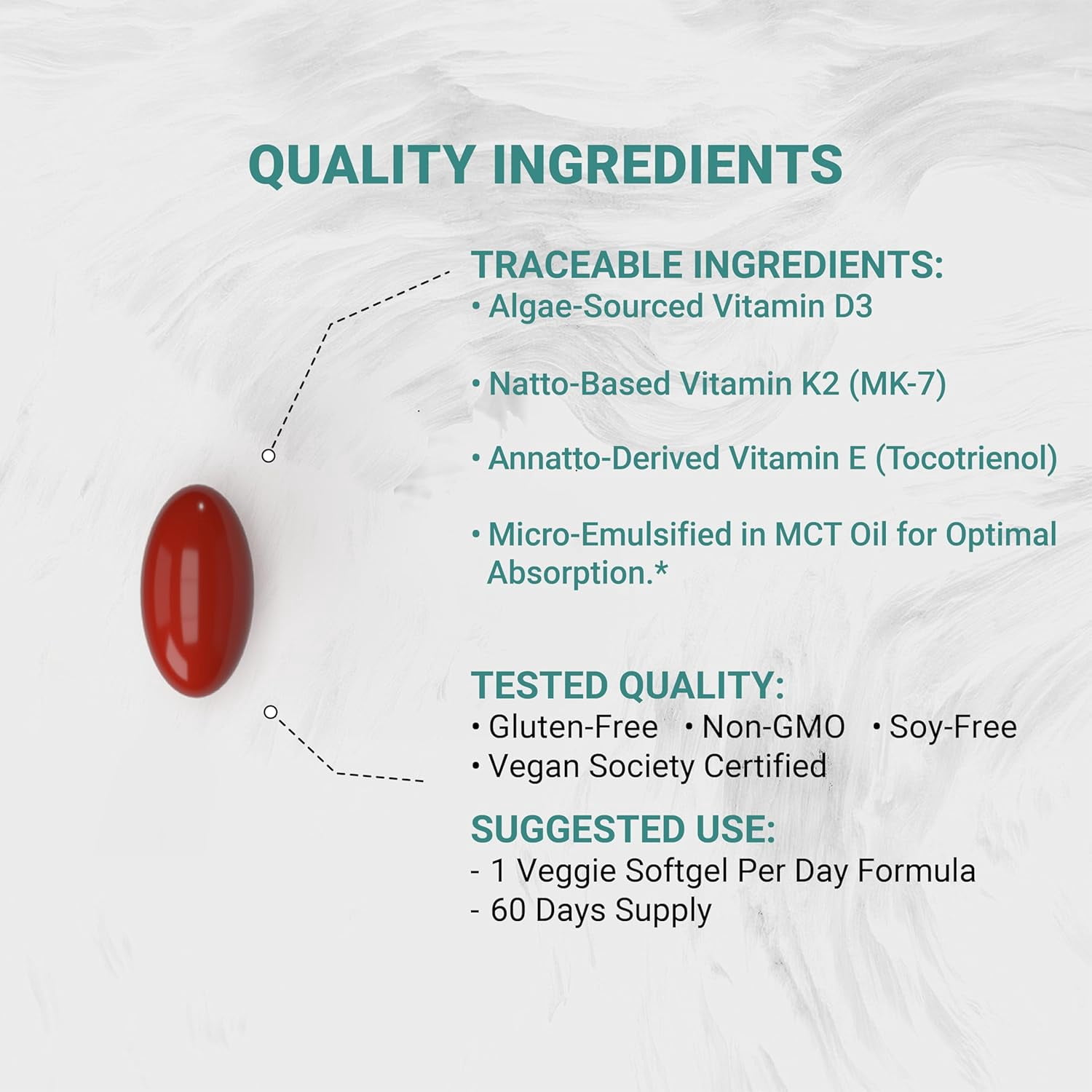 Naturalis Vegan Tocotrienol with CoQ-10 | Nano-Emulsified in EVOO for Better Absoprtion | Non-GMO, Soy Free and Vegan Society Certified | 60 Veggie Softgels (Carrageenan Free)