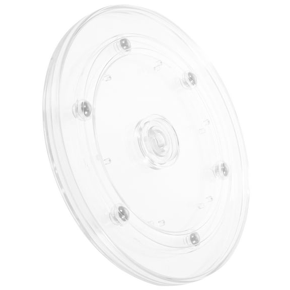 LABELEPH 1Set 6 Inches Round Turntable Stand for 360 Degree Rotation in Transparent and Assorted Colors