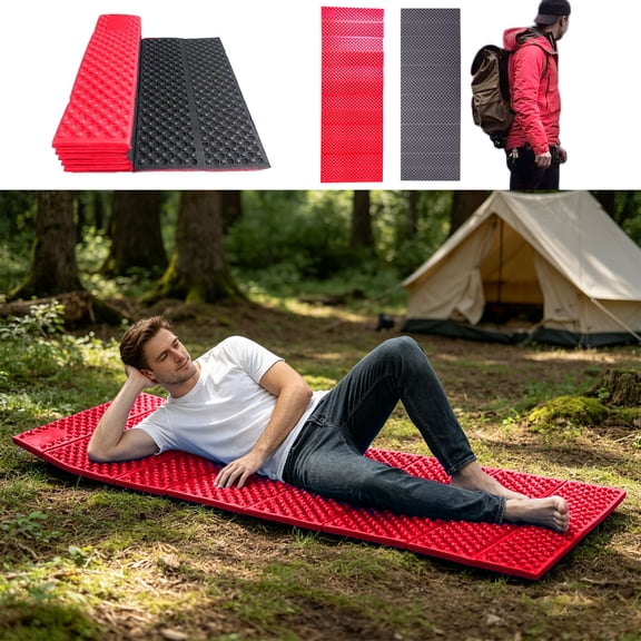 Diceymbol Waterproof Foam Sleeping Pad 6 Ft x 24 Inch Outdoor Camping Mat for Hiking Backpacking Travel