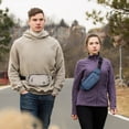 thumbnail image 5 of WATERFLY Unisex Lightweight Running Hiking Jogging Nylon Fanny Pack Waist Bag-Light Blue, 5 of 7