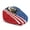 American Flag Eagle Print, variant on Polyester Newsboy Hat for Outings Walking Holiday, Retro Vintage Forward Newsboy Hat, Navy USA Letter Splatter Halftone Patriotic Print