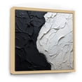 thumbnail image 2 of Designart "Monochrome Paint Minimalist Corner" Coastal Floater Framed Wall Art Prints, 2 of 5