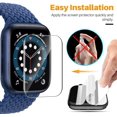 thumbnail image 4 of 8 Pack Screen Protector For Apple Watch Series 7 /45Mm,Series 6, Series 5, Series 4, Se 44Mm - Max Coverage Bubble-Free Anti-Scratch Flexible Tpu Clear Film, 4 of 5