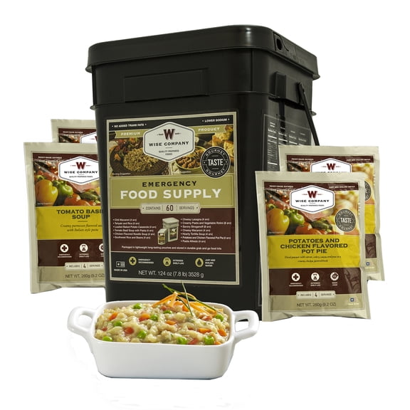 Wise 60 Serving Emergency Freeze Dried Entree Bucket