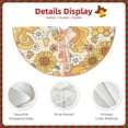 thumbnail image 3 of Sikiie Groovy Hippie Flower Mushrooms Nativity Christmas Tree Skirt, Jesus Christian Winter Holiday Tree Mat Decoration(30-48IN)48", 3 of 6