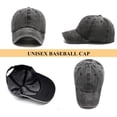 thumbnail image 2 of Stcylzfu 3pcs Vintage Washed Baseball Cap - Distressed Retro Dad Hat for Streetwear & Daily Outfits | Adjustable Unisex Fit, 2 of 6
