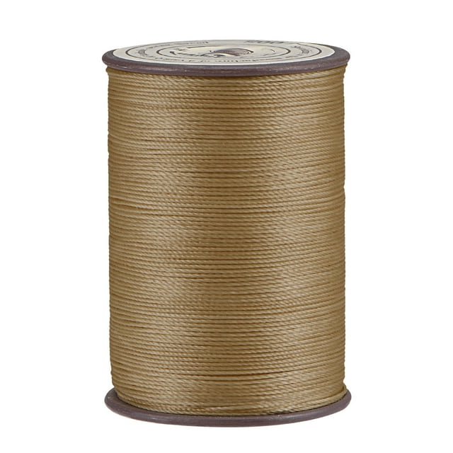 Unique Bargains Fil Ciré en Polyester Brun Pâle, 175 Verges