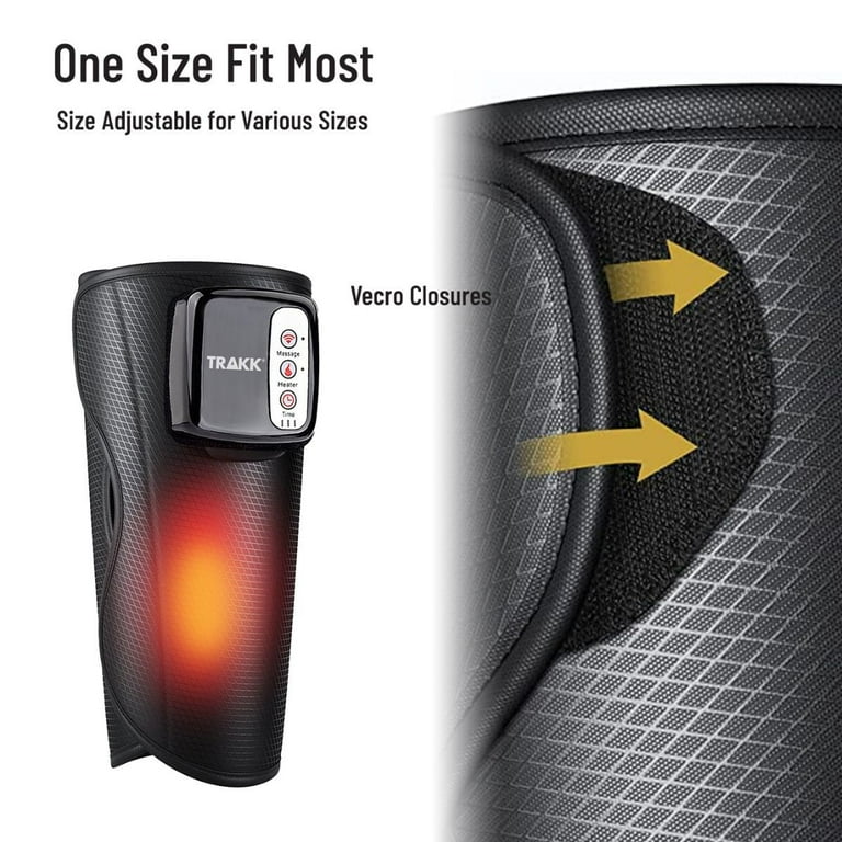 TRAKK Cordless Adjustable Vibration Heat Leg Calf Massager - Pain,  Rechargeable, Circulation