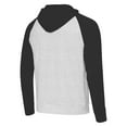 thumbnail image 3 of Men's Antigua Black/Heather Gray Washington Huskies Urgent Pullover Hoodie, 3 of 3