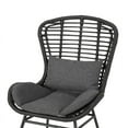 thumbnail image 4 of Noble House Olvera 3 Piece Outdoor Wicker Conversation Set in Gray, 4 of 11