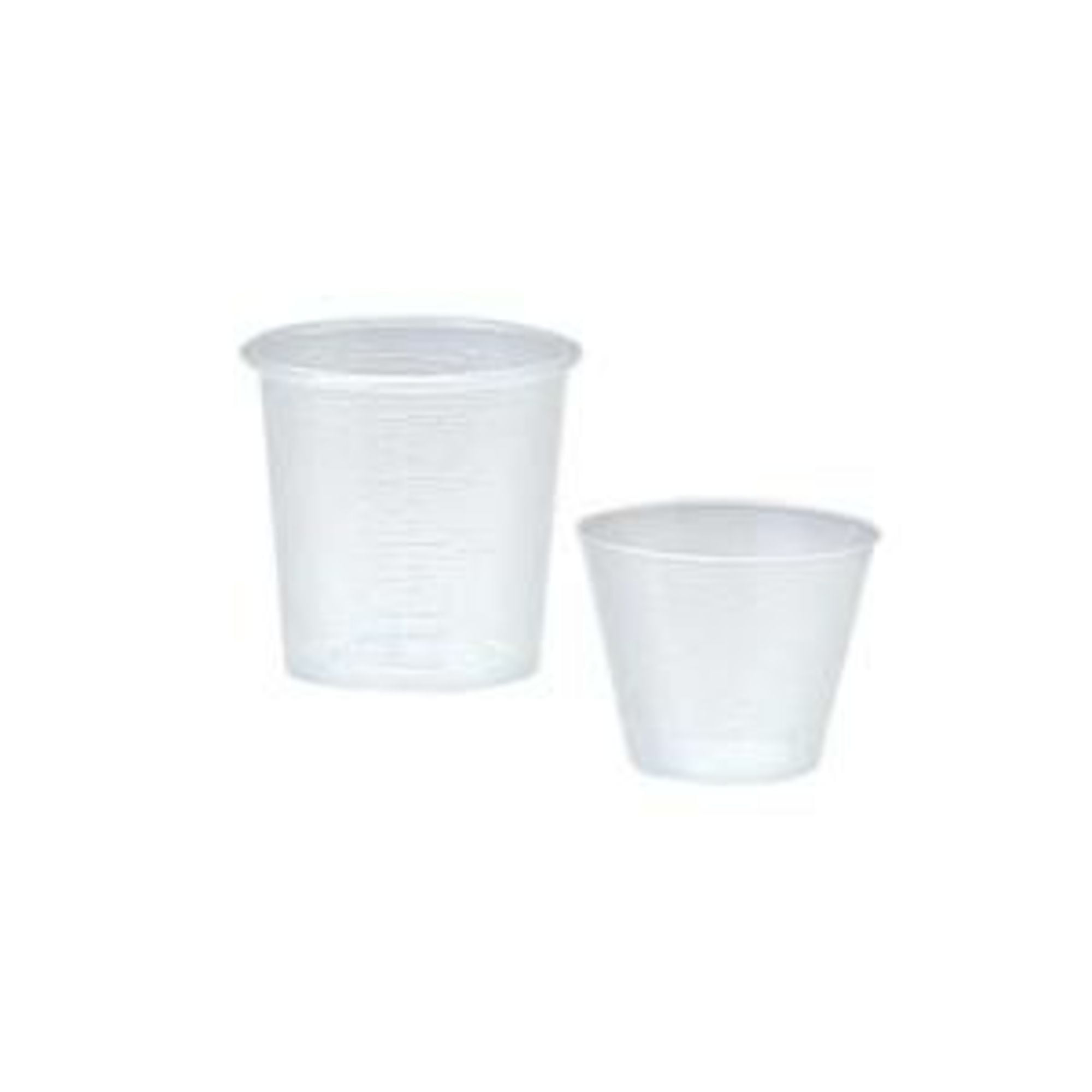 *** New Clear/Clear 5 cups with Lids ** Medegen Denture Cups 