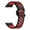 Black Red, variant on Durable and Water Resistant Silicone Replacement Watch Strap Band Compatible With Samsung Fit 3(Black Red)