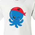 thumbnail image 4 of Inktastic Pirate Octopus, Blue Octopus With Red Pirate Hat Youth T-Shirt, 4 of 5