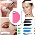 thumbnail image 5 of Unique Bargains 1 Set Foundation Spatula and Palette Set Durable Semicircle Makeup Artist Tools Pink Silver Tone, 5 of 5