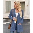 thumbnail image 4 of MISFAY Women's Cardigans Long Sleeve with Pockets - Open Front Lightweight Cardigan, 4 of 5