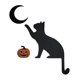 thumbnail image 1 of Metal Cute Cat Door Frame Cat Door Frame Corner Decoration B, 1 of 5