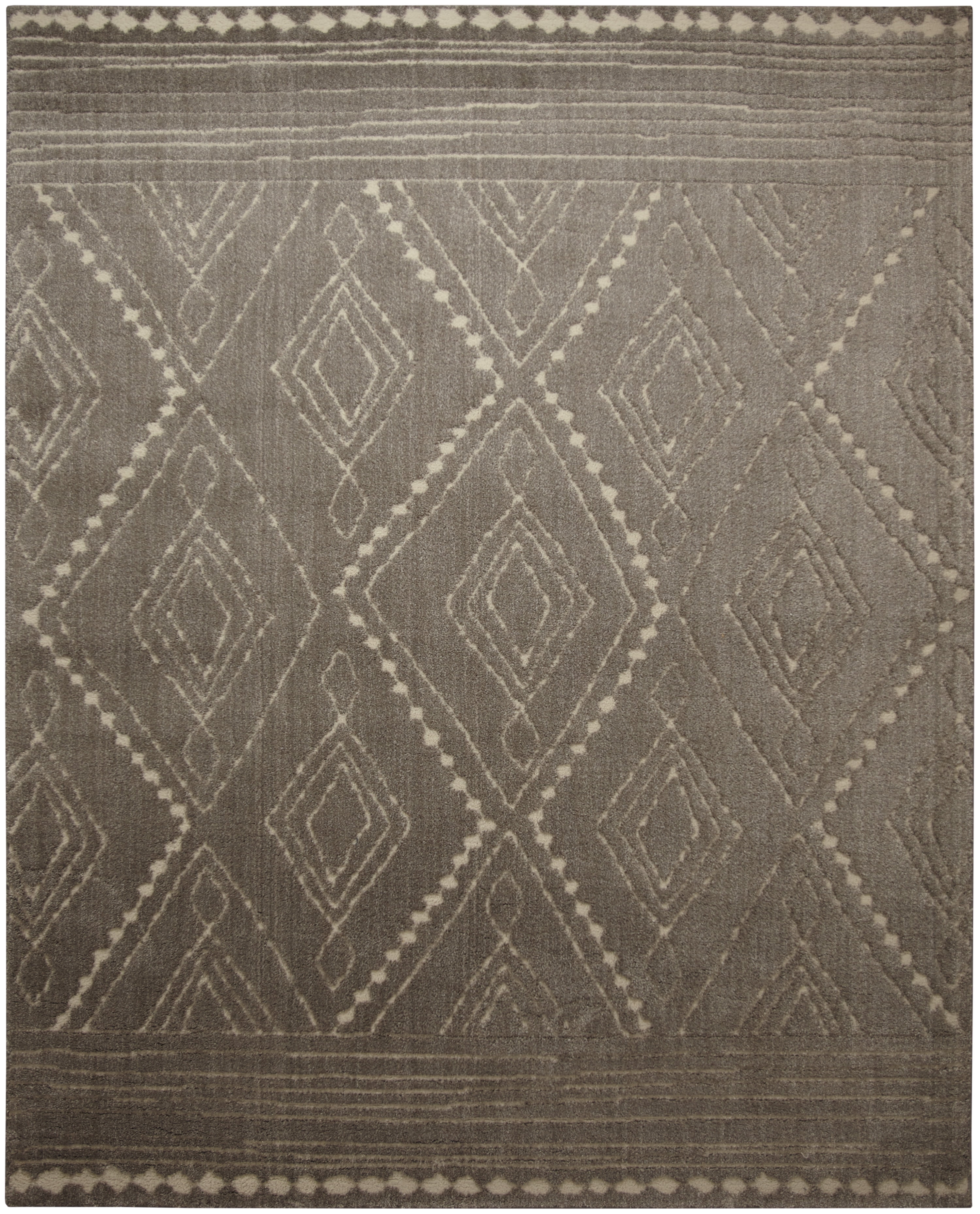 Mohawk Home Nomad Vado Grey Transitional Geometric Bohemian Woven Area