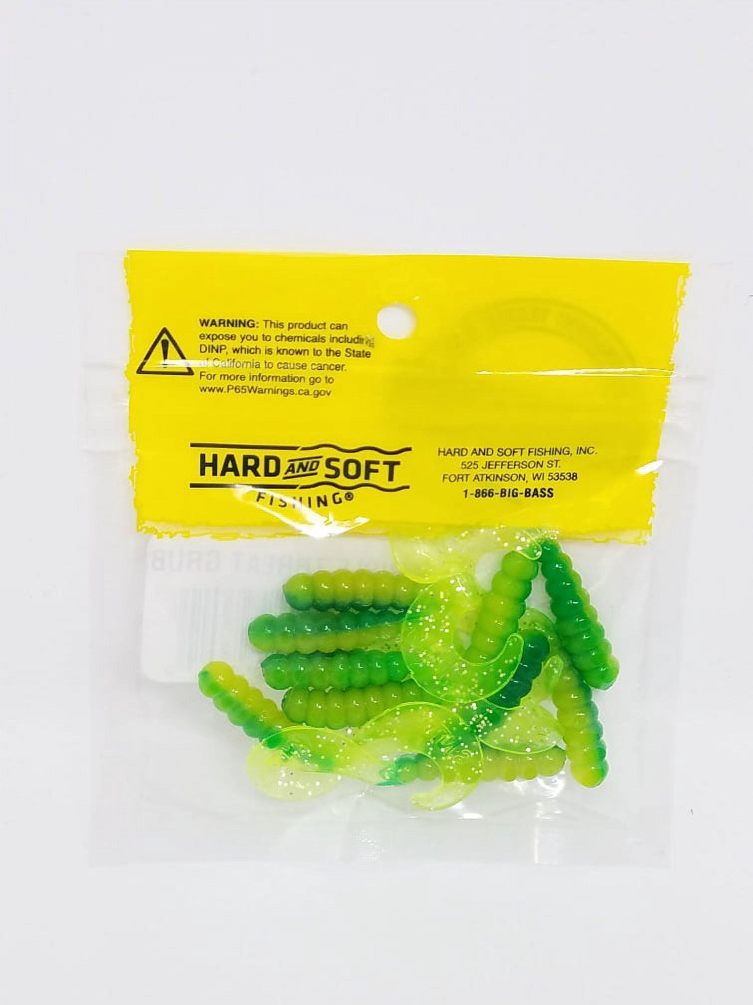 Kalin's 2" Grub Fishing Lure, John Deere Green
