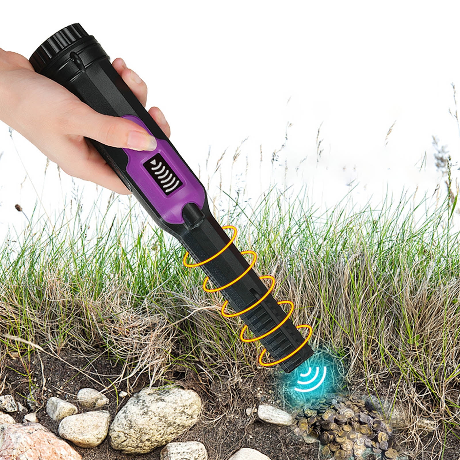 YongCo Metal Detector Pinpointer Handheld Metal Detector Probe Treasure Detectors with for Locating Gold