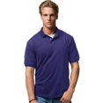 thumbnail image 1 of Hanes Cotton-Blend Men`s Jersey Polo, 3XL, Purple, 1 of 5