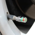 thumbnail image 6 of Tire Pressure Monitor Valve Cap 4 Pack 30PSI 2.0Bar Visual Alert Color Coded Green Yellow Red Indicator ABS Plastic Universal Fit Standard Valve Real Time Diagnostic Safety Tool Prevent Blowout New, 6 of 9