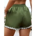 thumbnail image 3 of Aayomet Shorts For Women Womens Casual Shorts Comfy Elastic Waist Drawstring Pocket Shorts Pants,Green XXL, 3 of 5