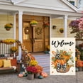thumbnail image 7 of Sm:)e Fall Garden Flag 12x18 Inch Double Sided - Seasonal Decorative Flag Rustic Autumn Outdoor Yard Decor, Welcome Pumpkins and Eucalyptus, 7 of 7