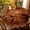 Brown#, variant on ASPILLOW Round Tablecloth 60 Inch Cartoon Rooster Farm Animal Waterproof Polyester Table Cover for Dining Kitchen Farmhouse Decor