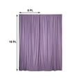 thumbnail image 3 of Efavormart 2 Pack | Violet Amethyst Fire Retardant Scuba Polyester Curtain Panel Backdrops Wrinkle Free With Rod Pockets - 10ftx10ft, 3 of 10